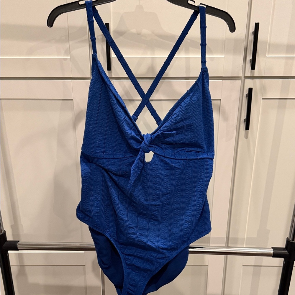 Kenneth Cole Royal Blue One-Piece Swimsuit